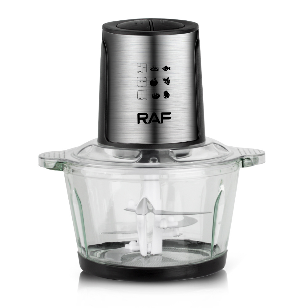 RAF European and American standard cross-border household electric meat grinder, glass visible stuffing grinder, garlic grinder, meat grinder, 2L pic 8