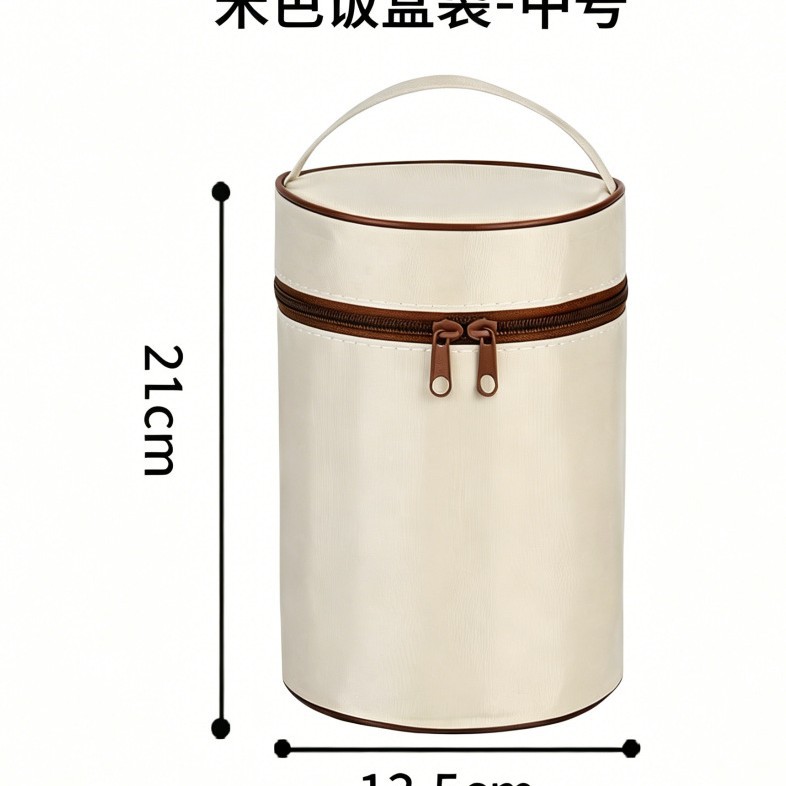Thickened waterproof and insulated bag, Oxford cloth bento bag, warm and refrigerated work handbag, student style hand-held insulated bag pic 9