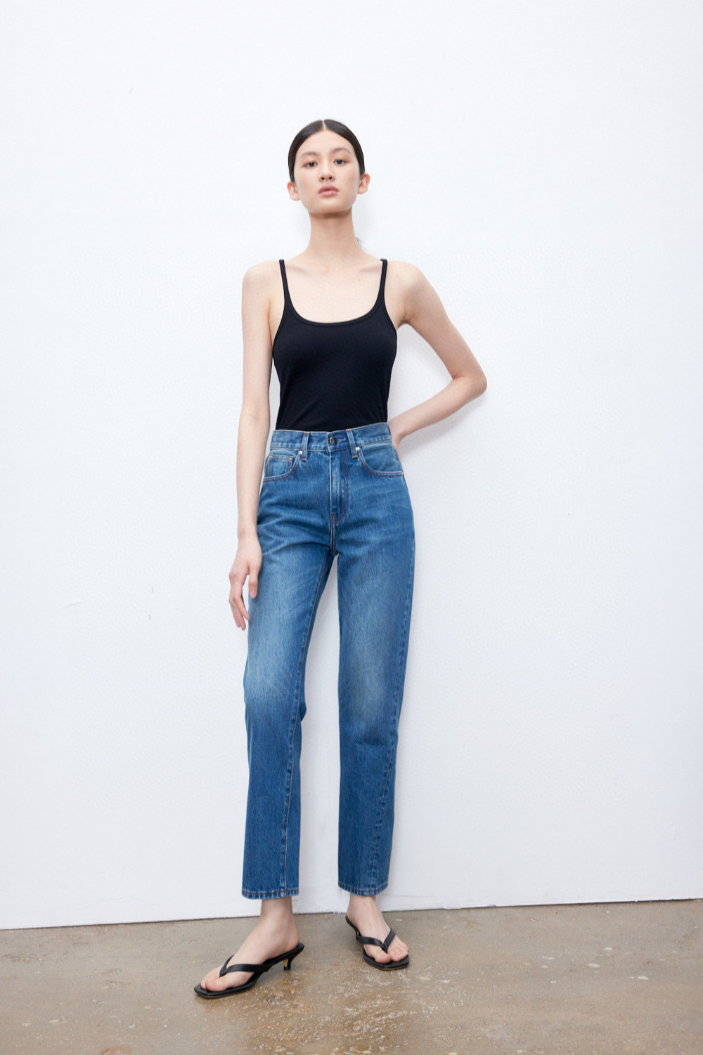 【UpperClass Series 】OriginalTwisted Classic Twisted Stitch jeans for mid-to-high-waisted women pic 18