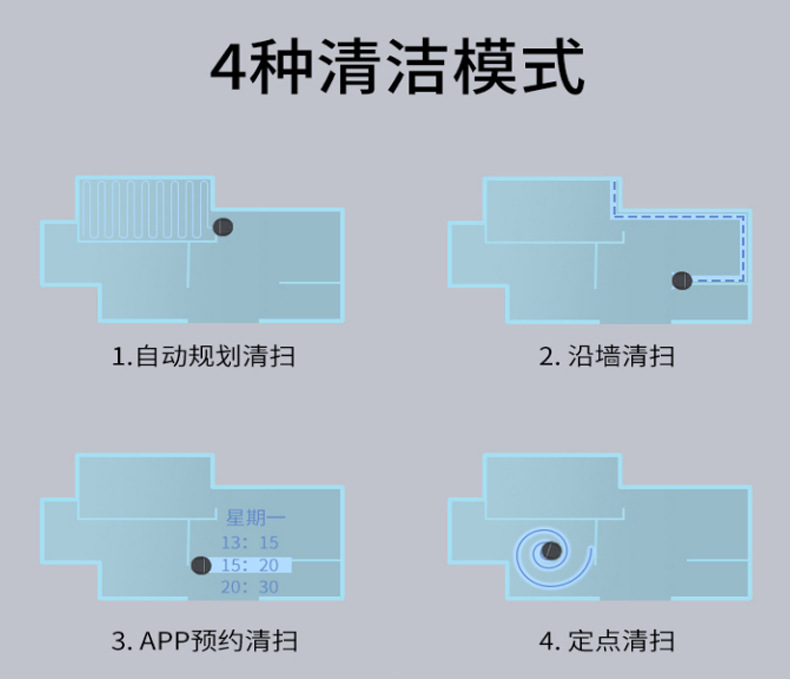 全自动智能家用扫地机器人扫吸拖三合一洗地机厂家清洁机吸尘器详情9