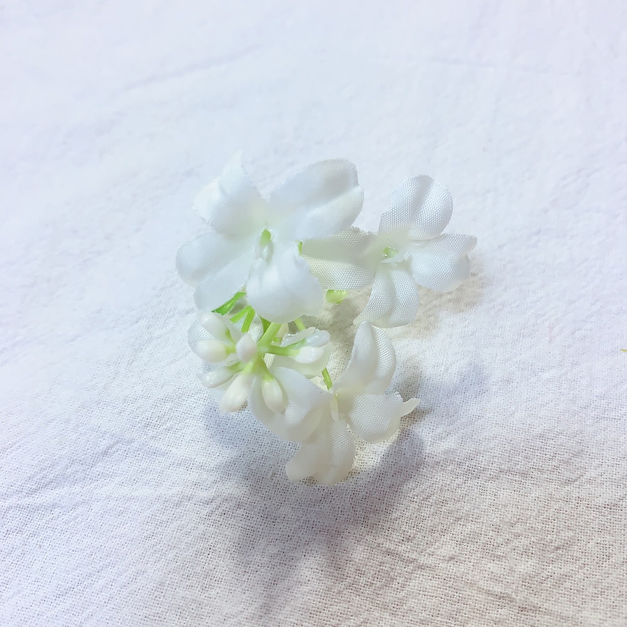 九里香仿真花桂花花头园林造景DIY丁香花绢布头饰配件厂家直供办公文化仿真枝叶树详情6
