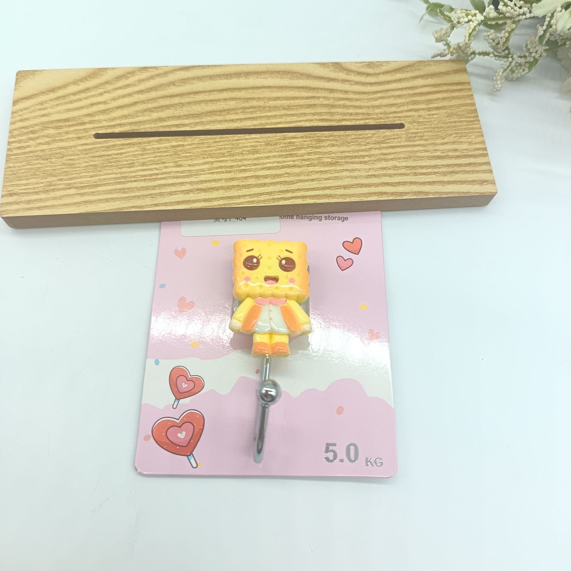 亚马逊热销款可爱萌趣饼干小人粘钩创意款高颜值挂钩无痕钩强力钩详情5