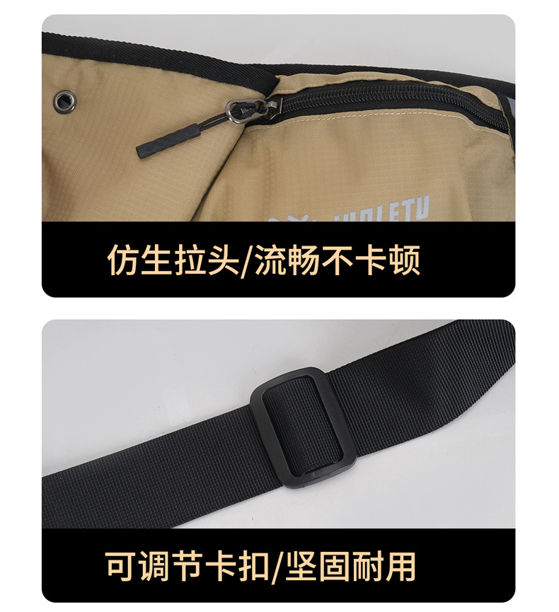 Cross-border large-capacity waterproof running and fitness mobile phone chest bag, multi-functional nylon water bottle waist, outdoor sports waist bag pic 31