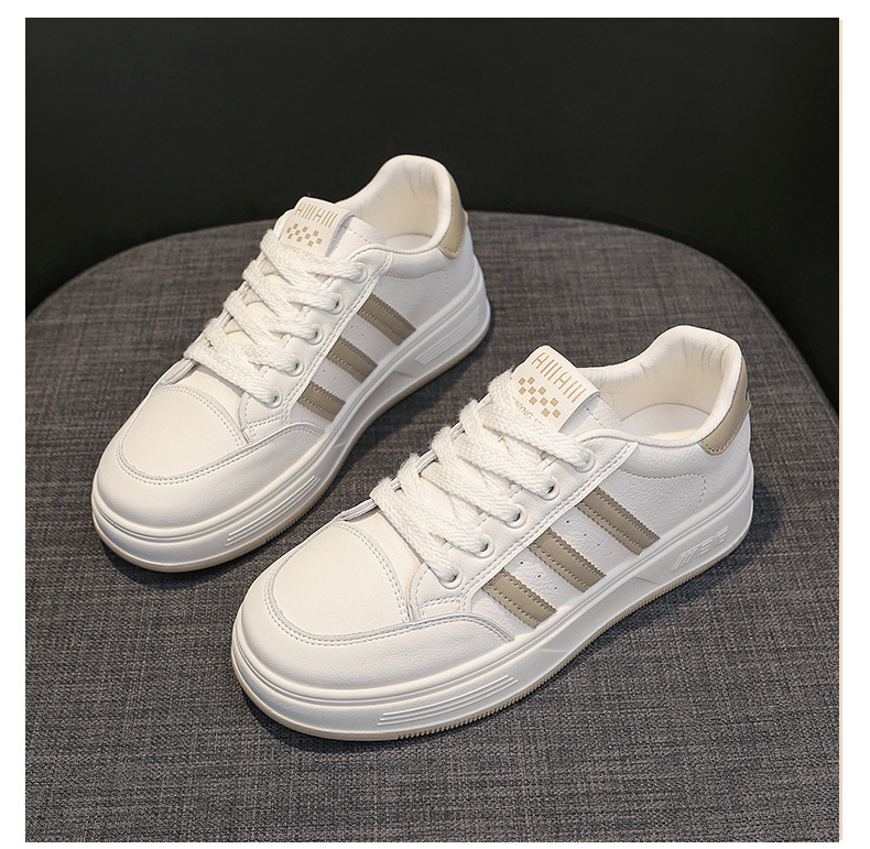 真皮小白鞋女鞋2024早春季时尚百搭厚底单鞋软底休闲鞋运动鞋板鞋详情24