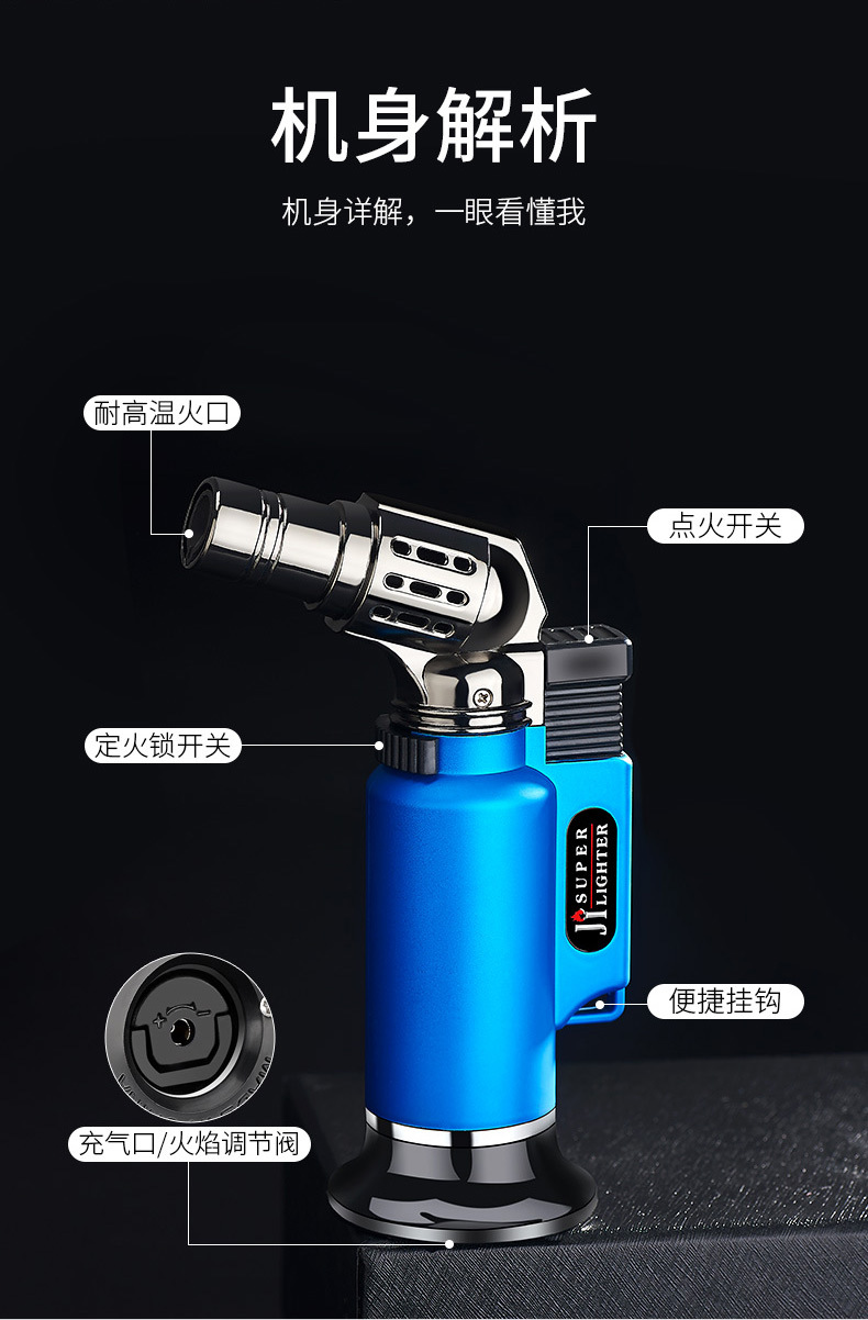 JL550 direct spray gun, metal windproof welding gun for lighters, outdoor multi-purpose, 1300℃ pic 10