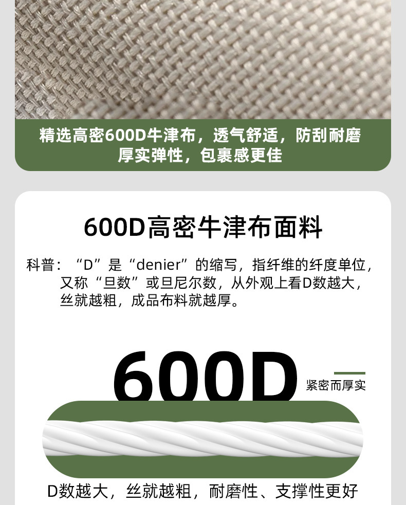 Outdoor folding lounge chair, portable folding midday rest chair, camping backrest, fishing sand leisure beach chair, adjustable pic 15