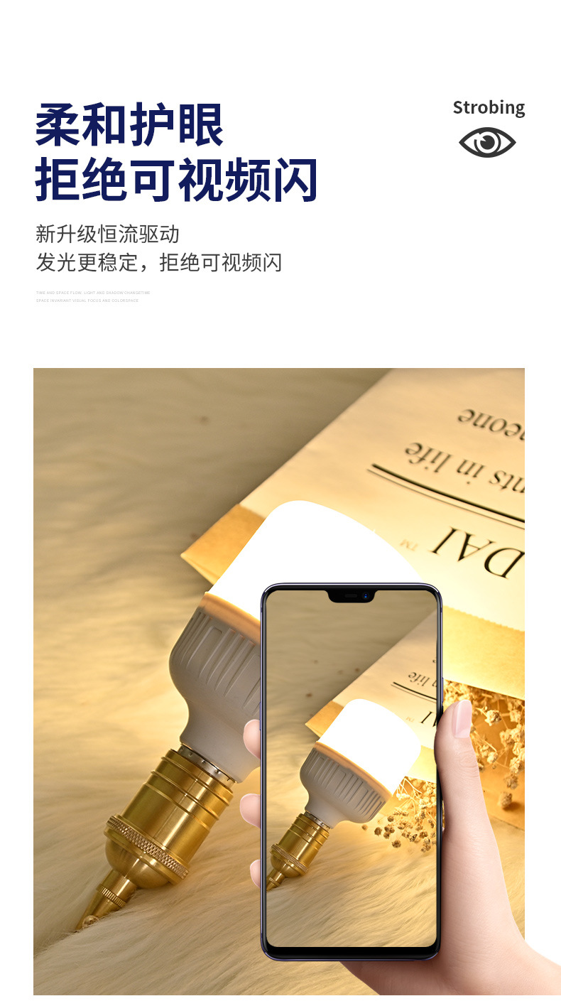 led灯泡 超亮节能灯高富帅家用螺口e27卡口b22高亮球泡灯厂家批发详情7