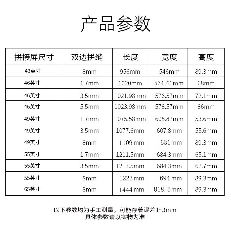  55寸液晶拼接屏电视墙无缝大屏幕LED监控显示大屏详情18