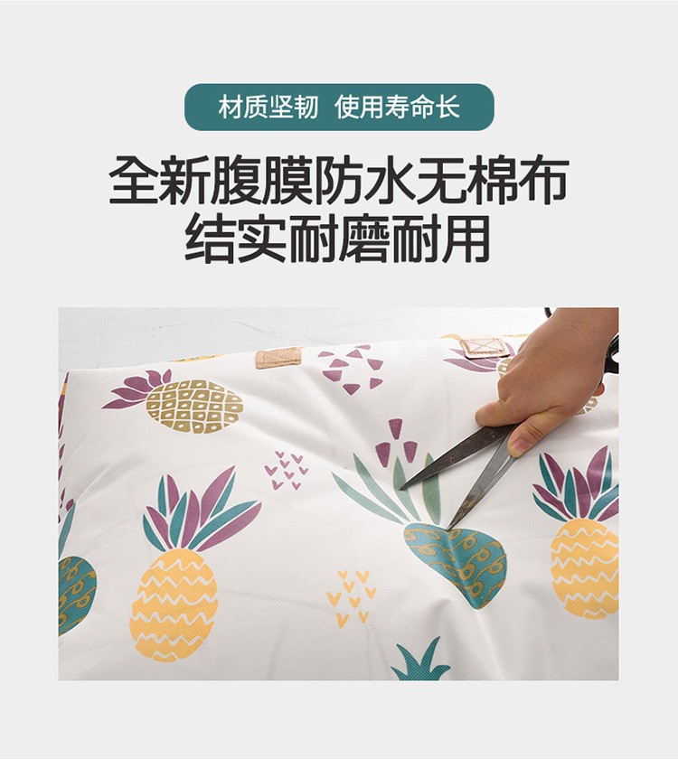 Wholesale of non-woven fabric storage bags, thickened moisture-proof cotton quilts, large-capacity household moving packing clothes, quilts and sorting bags pic 3