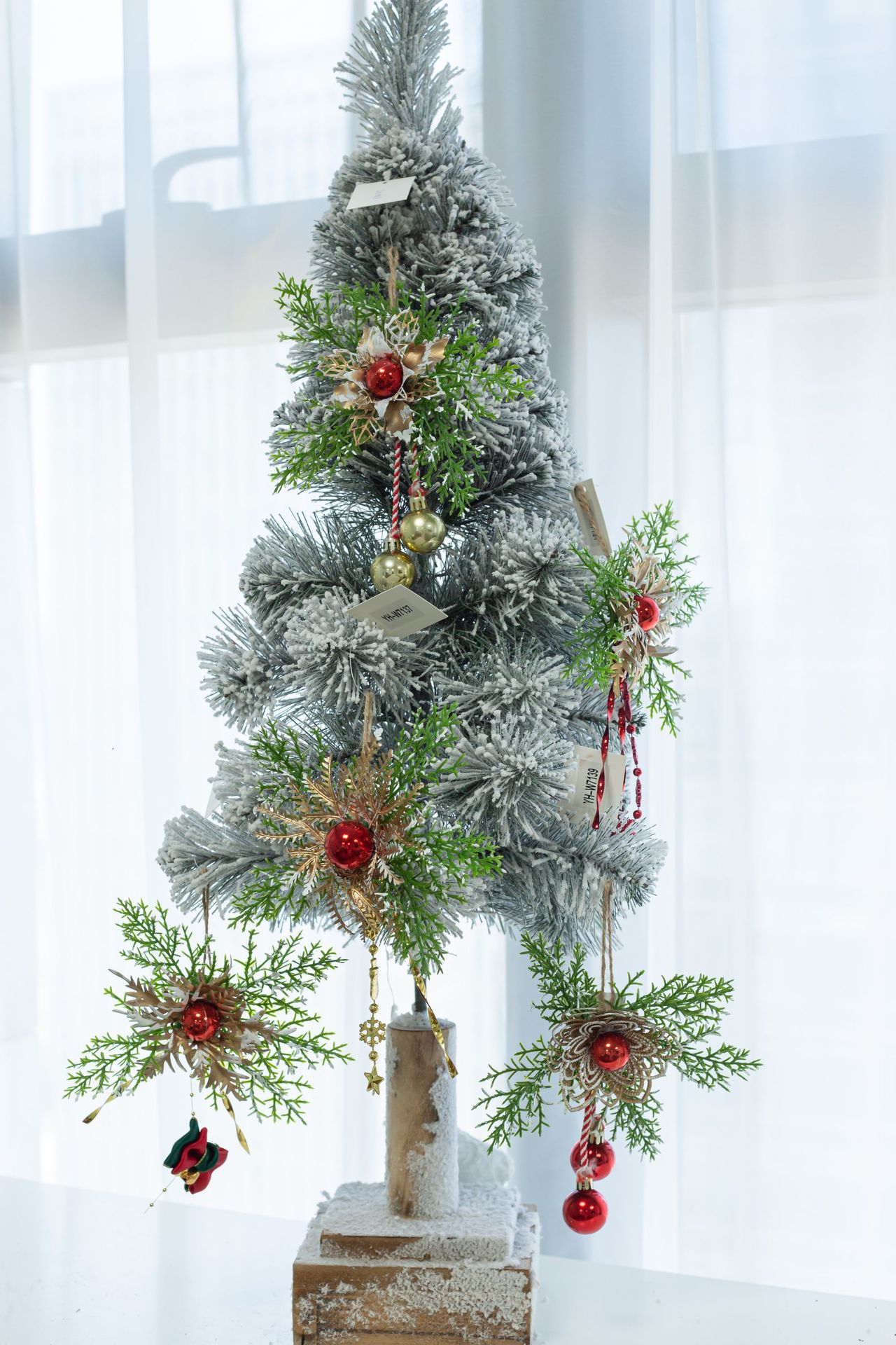 Christmas decorative bouquets, Christmas hats, Christmas wreaths, Christmas balls, Christmas pendants, holiday decoration supplies sets pic 8