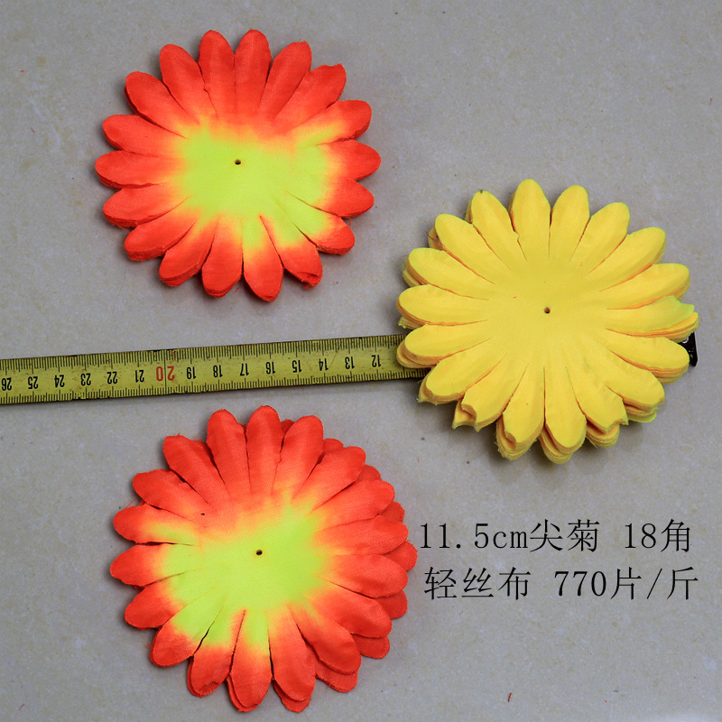 义乌清明节花片材料仿真菊花瓣管菊管菊仿真绢花人造康乃馨无纺布详情18