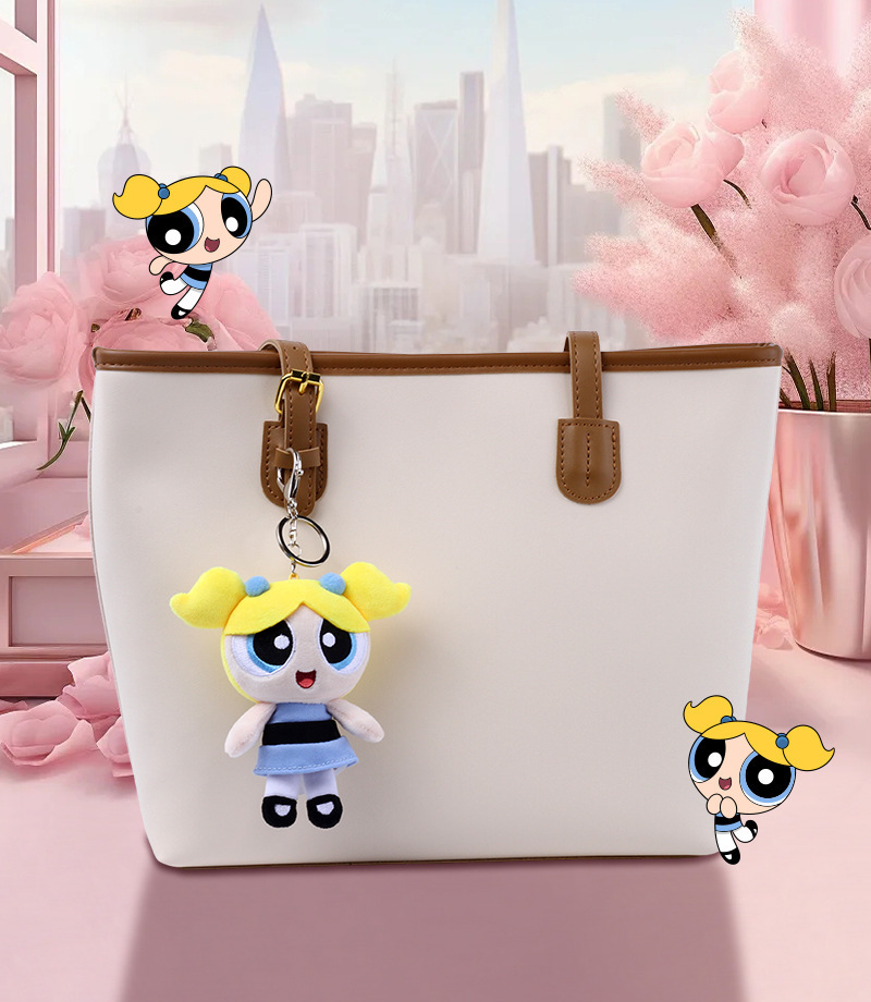 正版飞天小女警毛绒公仔挂件可爱娃娃钥匙扣卡通泡泡玩偶包包集合详情9