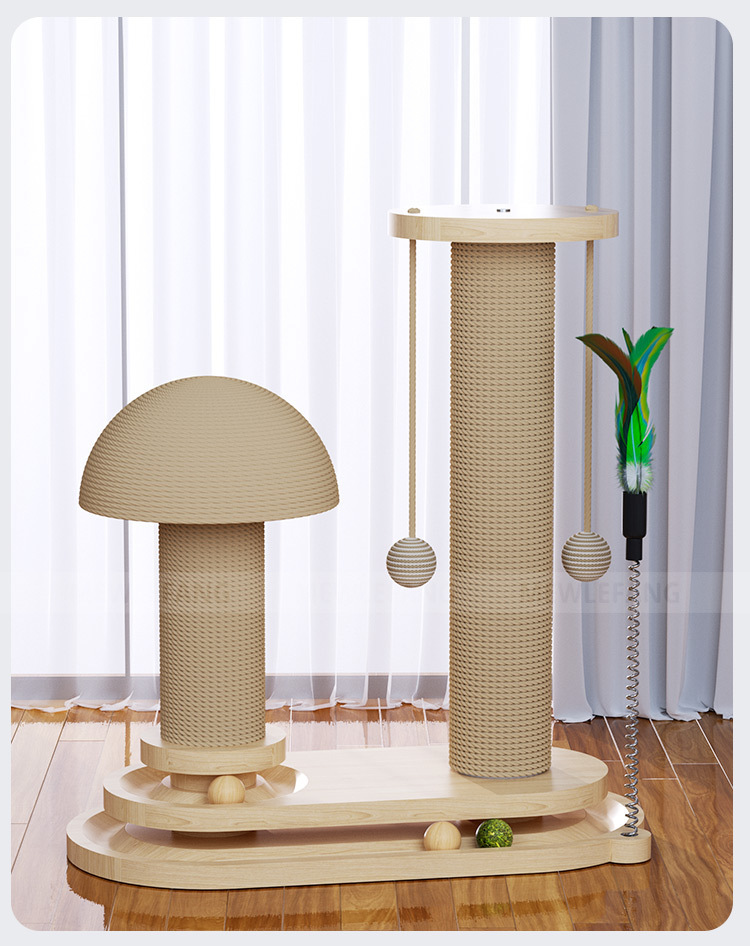 猫抓板耐磨不掉屑猫抓柱剑麻爪板猫咪玩具自嗨解闷立式猫爬架一体详情18