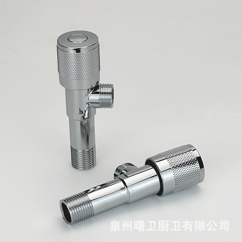 不锈钢加长三角阀 铜芯座便开关可过盐雾高标电镀加厚防爆出水口详情1