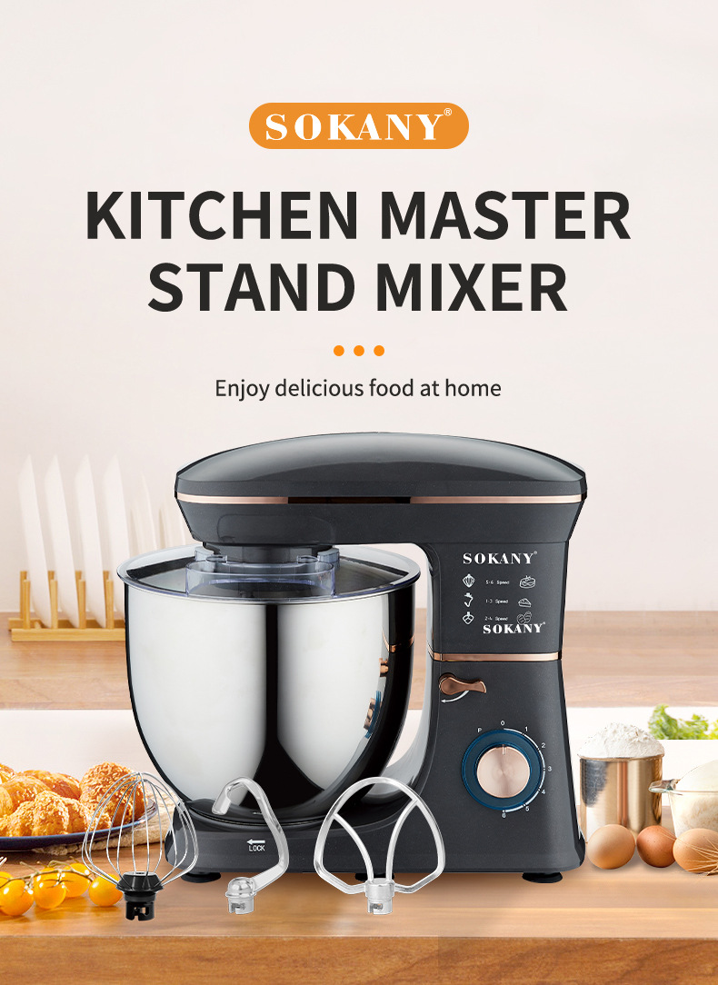 Foreign trade export SOKANY05001 dough kneading machine 11L household chef machine fully automatic egg beating and dough mixing machine pic 2