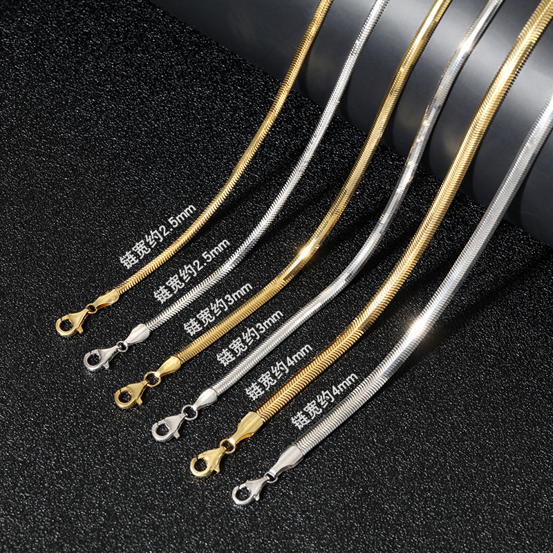 项链925纯银意大利蛇骨链锁骨链女高级感小众气质ins饰品配饰青岛详情3