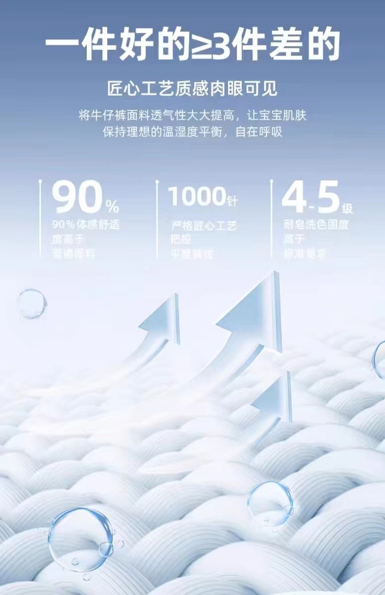 男童牛仔裤2024新款厂家直批儿童裤子春秋款中小童黑色长裤宝宝牛详情5