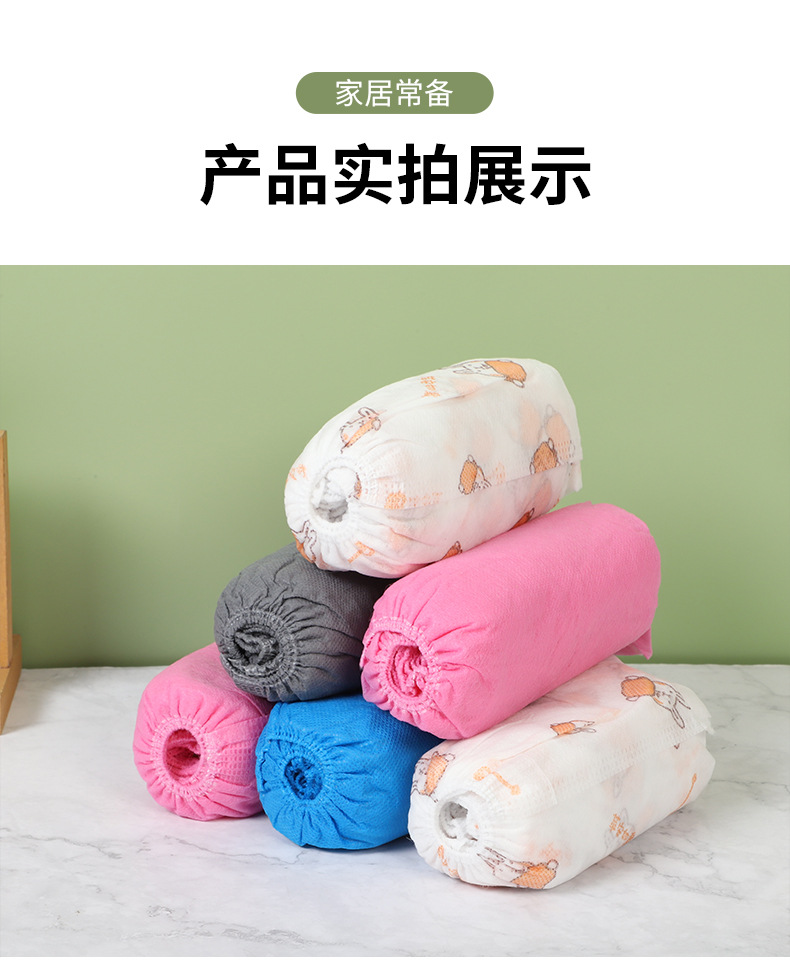 一次性鞋套工厂用加厚无纺布室内鞋套学生机房塑料脚套防滑透气详情10