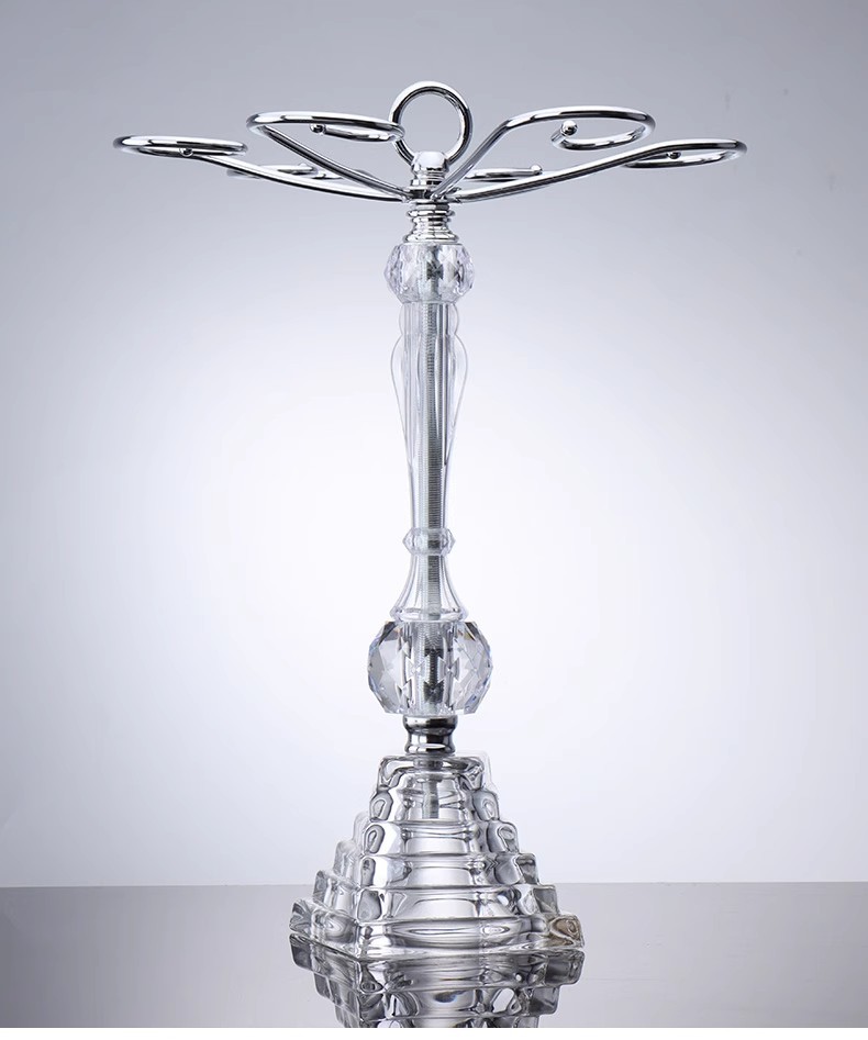 进口水晶酒杯架悬挂倒挂摆件桌面家用轻奢高档简约高脚杯置物架子详情12