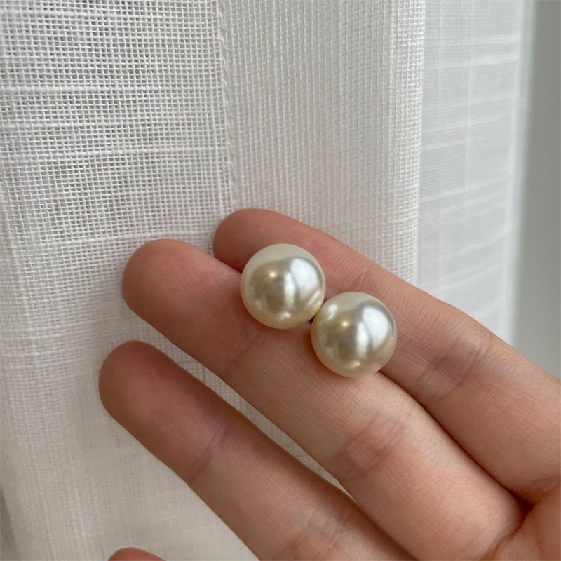 fever同款复古仿珍珠耳钉高级感女925银针耳钉港风耳饰气质简约耳饰详情6