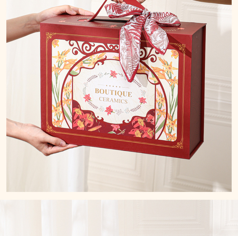 釉下彩陶瓷餐具套装釉下彩陶瓷碗盘碟礼品商务回礼开业促销活动礼详情14