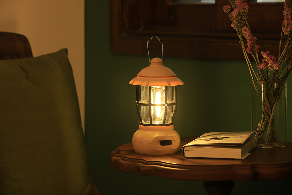 Outdoor portable solar lamps, rechargeable lighting lamps, led atmosphere tents, outdoor camping lamps, and retro horse lamps for campsites pic 4