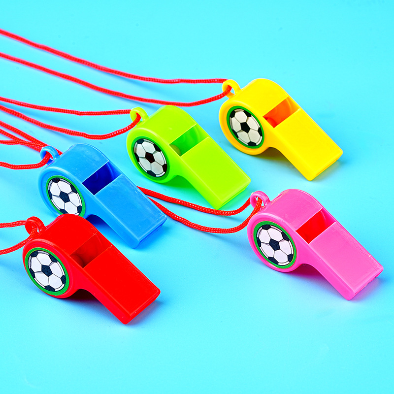 24 small football whistles for cheering and encouragement, whistle supplies, plastic whistles, referee whistles, manufacturer wholesale pic 3