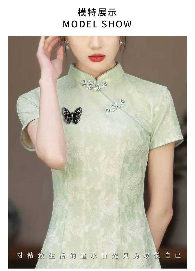 Fashionable and elegant crystal butterfly brooch, niche and light luxury insect corsage, personalized and creative brooch accessories pic 15