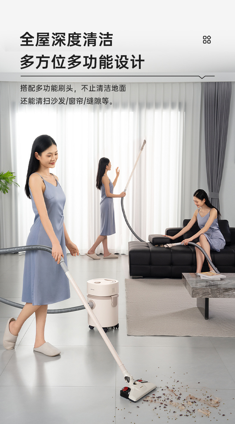桶式吸尘器家用大功率桶式吸尘机干湿多用商用不锈钢跨境专供详情17