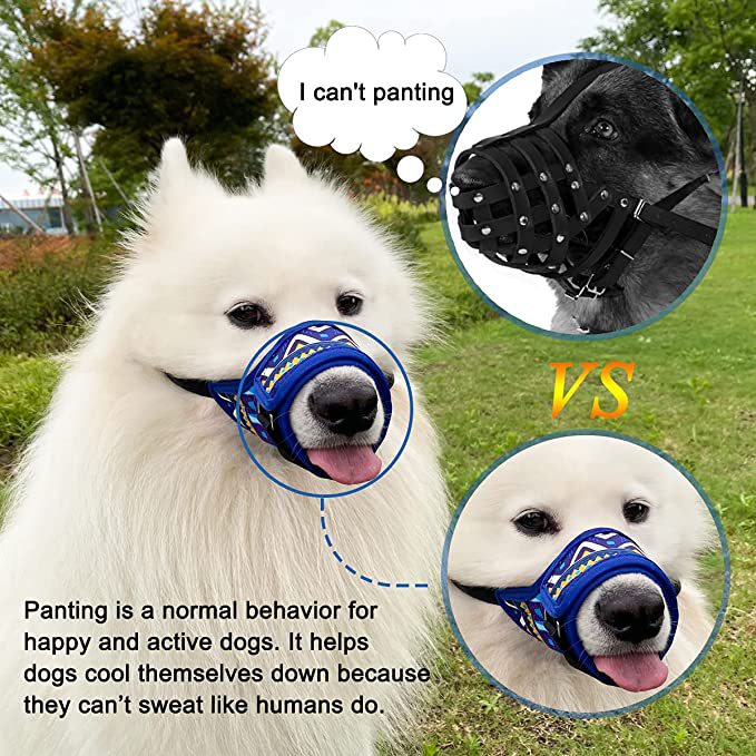2025 Cross-border new dog mouth cover, long-mouthed dog anti-random eating and anti-biting dog mask, small, medium and large dog face mask in stock pic 3