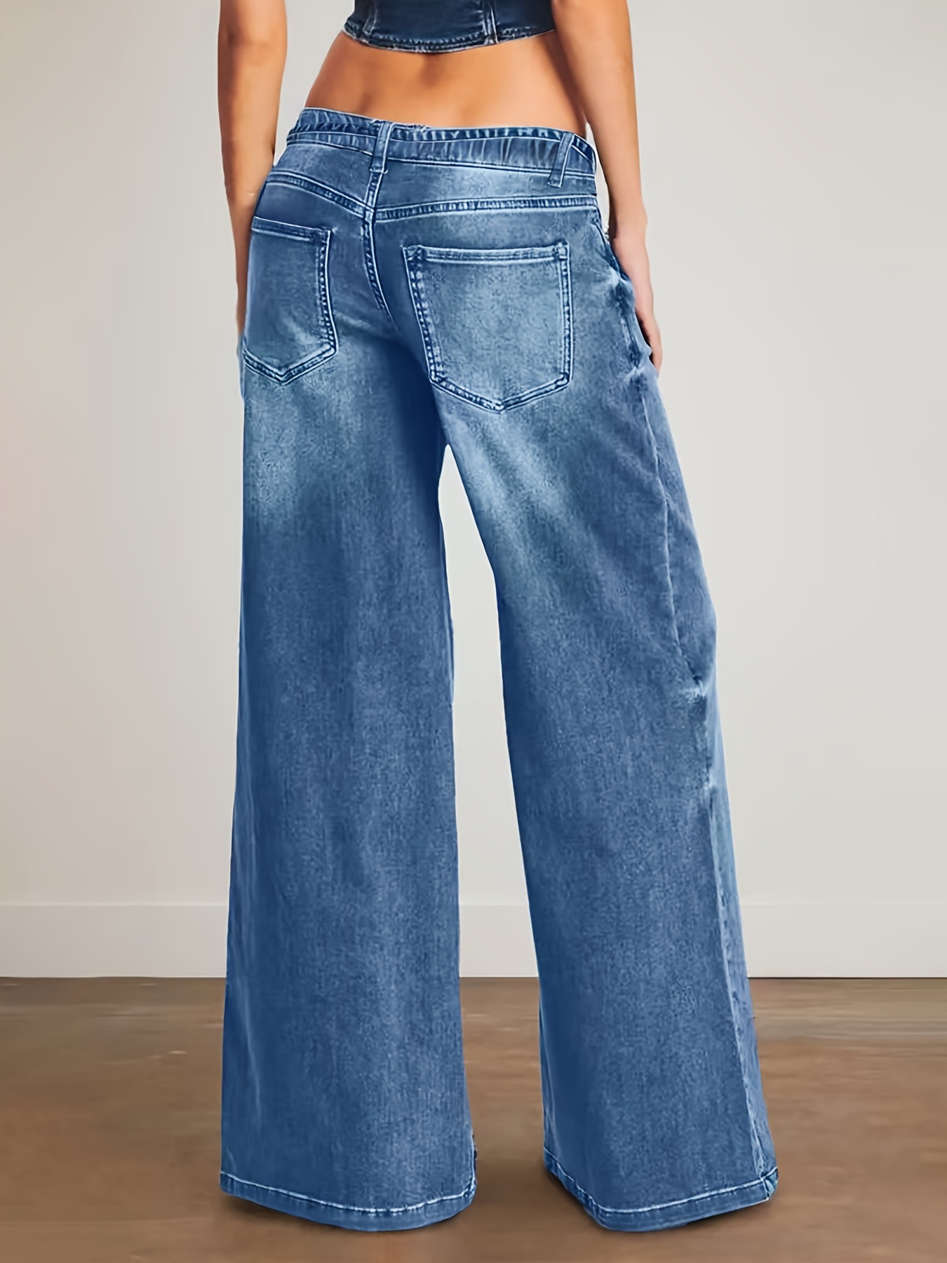2025 nuevo cross-border amazon venta caliente en europa y los Estados Unidos nuevo estilo de mujer sin balas multiplex suelto pantalones de pierna ancha pic 2