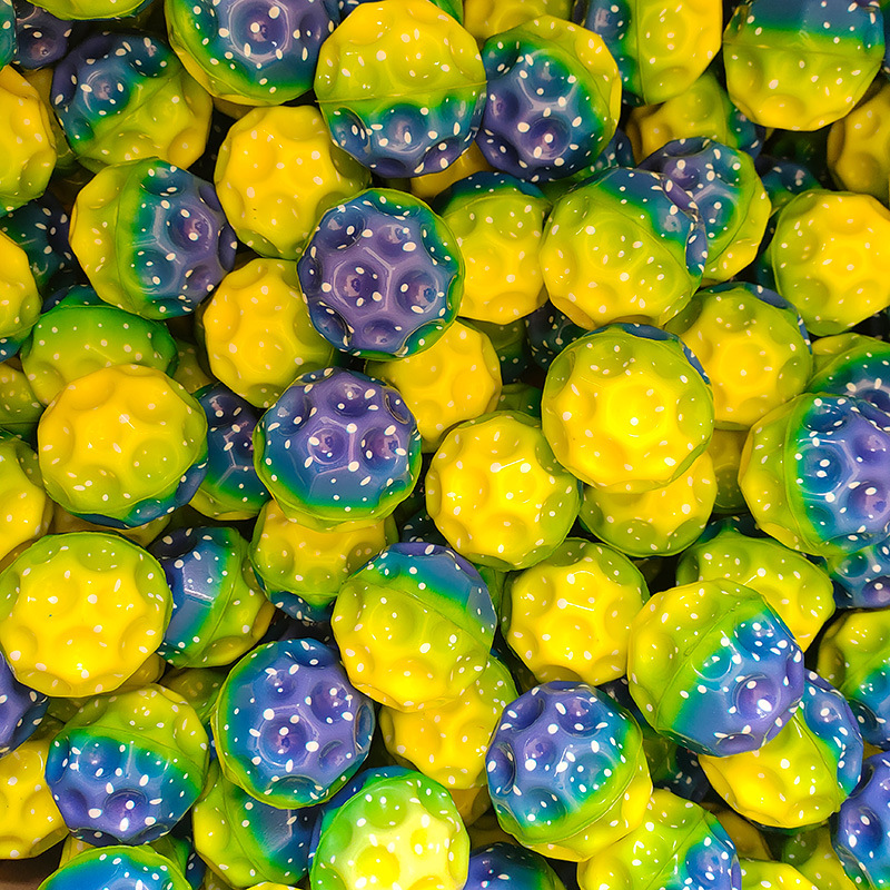 Cross-border elastic balls, hole balls, high-bouncing PU foam balls, parent-child outdoor multi-hole balls, stress-relieving and venting, playing with cats and dogs pic 12