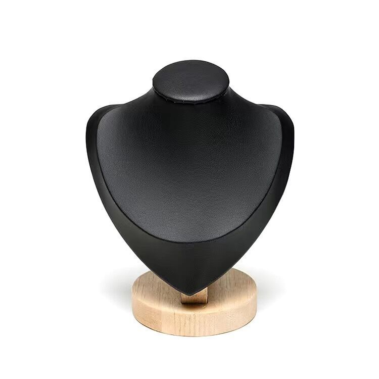 Guiwa solid wood model portrait necklace display stand, jewelry stand, accessory stand, necklace pendant display and storage pic 17