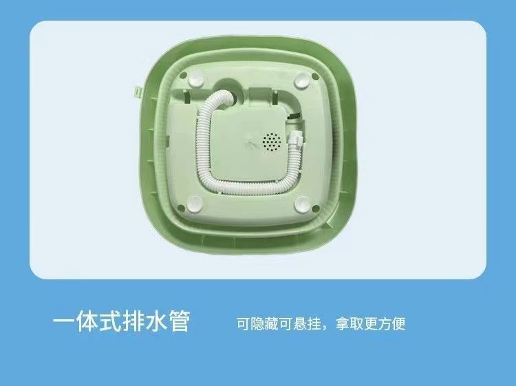 Factory direct sales of 8L folding washing and spinning integrated washing machine, small student dormitory washing machine, baby washing machine, portable pic 8