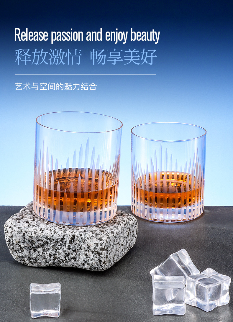 捷克进口高端威士忌酒杯礼盒装高档礼品江户切子洋酒杯水晶杯送礼详情11