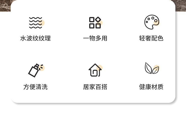 跨境爆款轻奢餐用托盘 可贴标PET透明带金色把手聚会餐厅家用托盘详情2