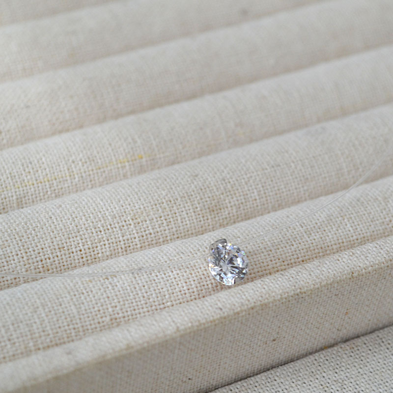 日韩小众设计人鱼的眼泪5A级爆闪锆石隐形鱼线轻奢简约项链锁骨链详情8