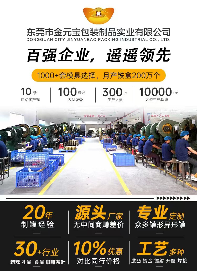 东莞厂家定制加厚金属手提化妆品收纳盒长方形带锁铁盒详情1