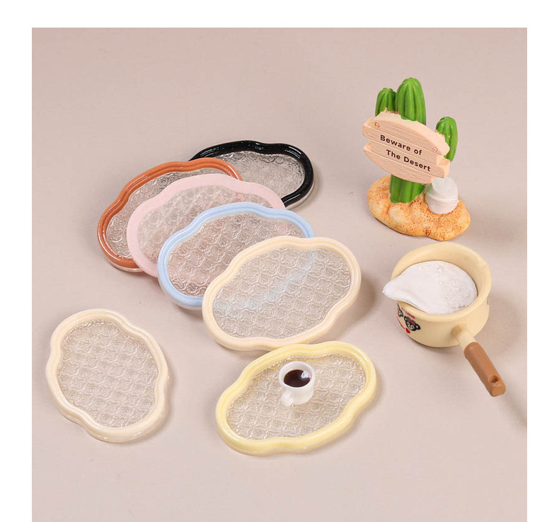 树脂配件奶油胶配饰卡通diy创意小摆件饰品装饰透色彩色雕花盘子详情10