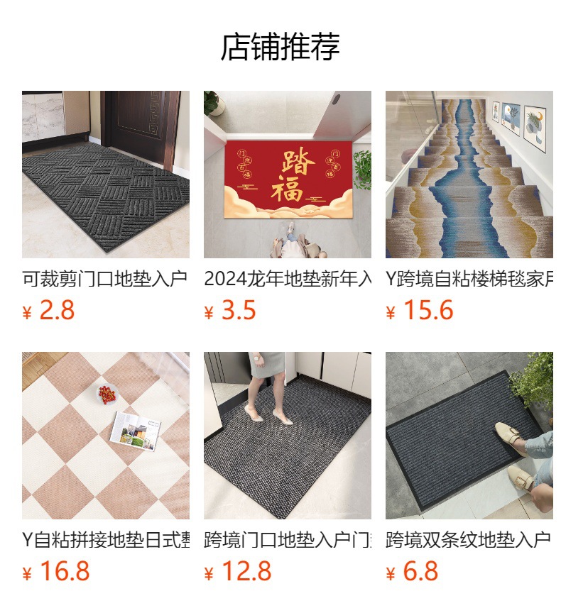 可裁剪地垫门垫入户地垫进门口脚垫家用吸水防滑地垫全铺地毯垫子详情1