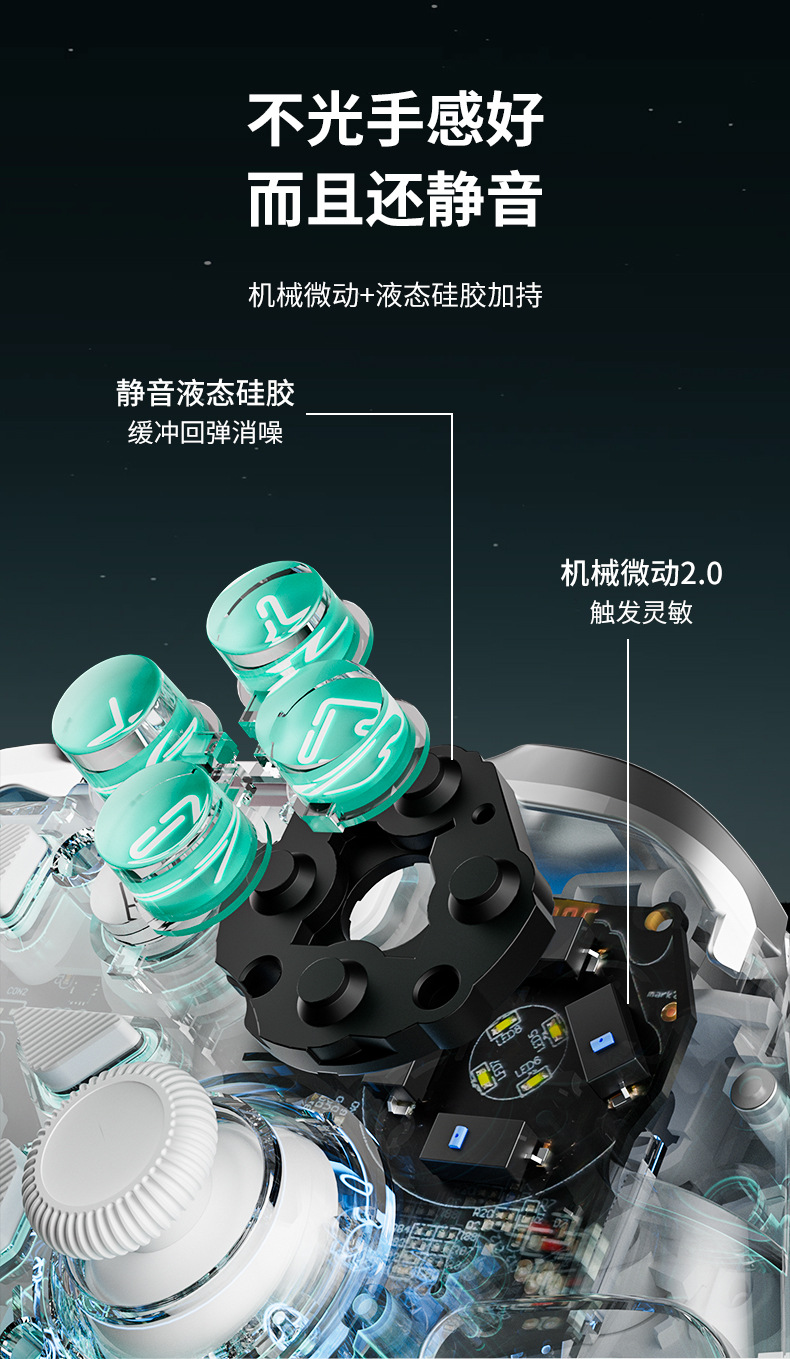 澳加狮K20游戏手柄Switch2双霍尔磁吸面壳pc游戏手柄三挡线性扳机详情18