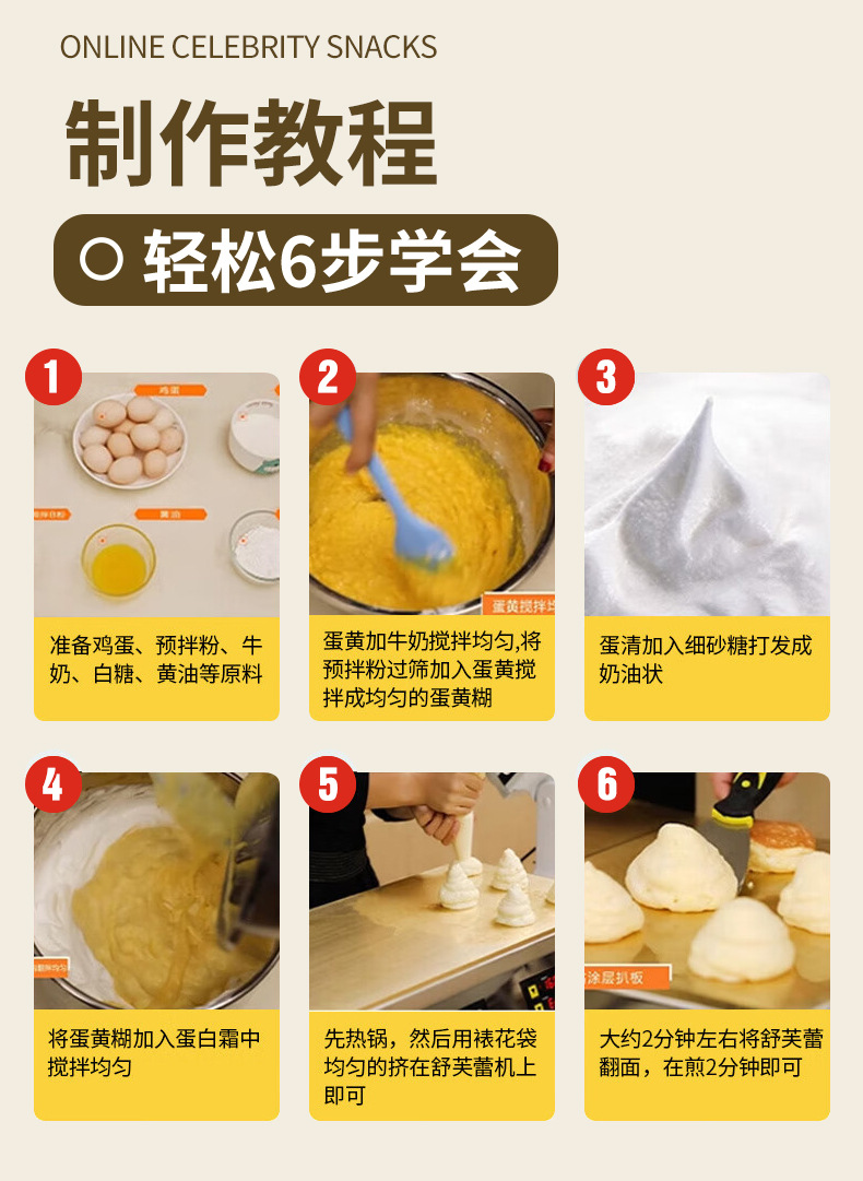 舒芙蕾机商用摆摊铜锣烧舒芙蕾松饼机纯铜扒板烤饼机厂家批发详情25
