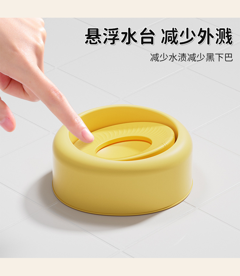 Bichon Frise dog floating water basin, non-wet mouth pet water dispenser, suspended water bowl puppy water dispenser pic 4