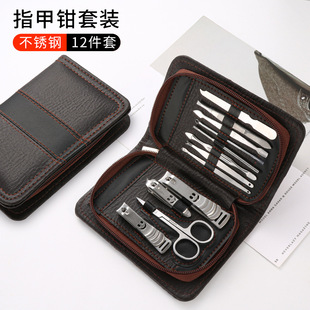 碳钢12件套指甲剪套装指甲钳修甲美甲工具指甲刀礼品美甲工具批发详情4