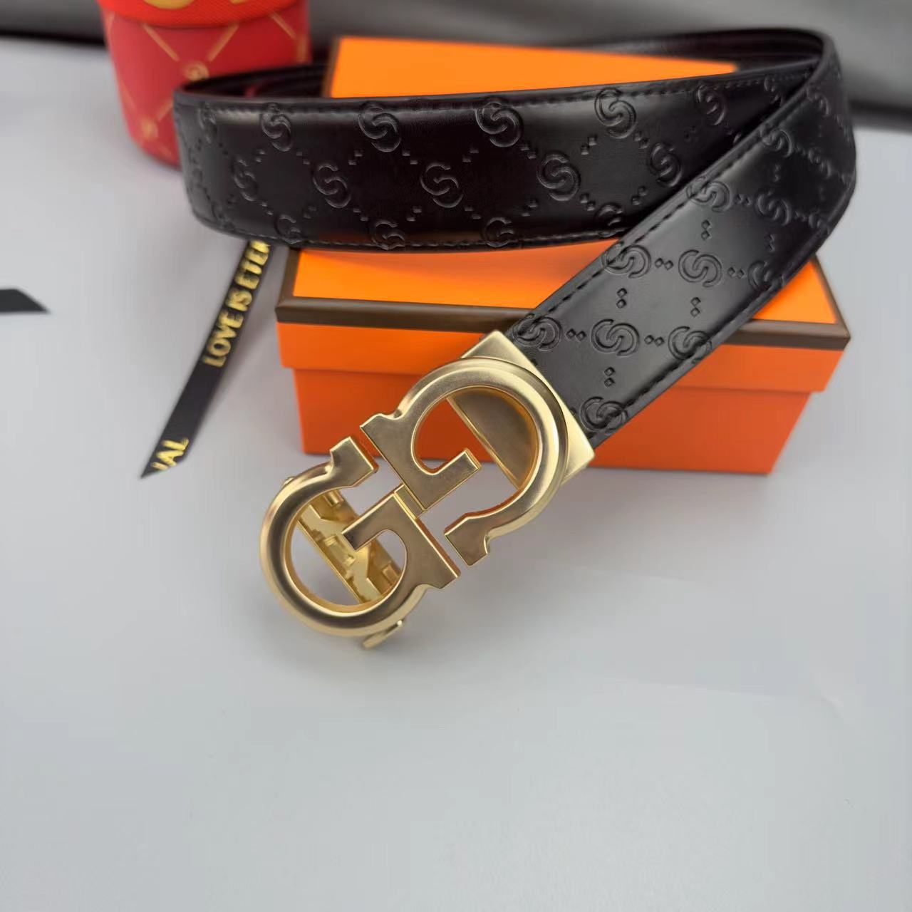 真皮腰带男士西装皮带自动扣爆款字母G时尚潮流百搭中青年高级感详情9