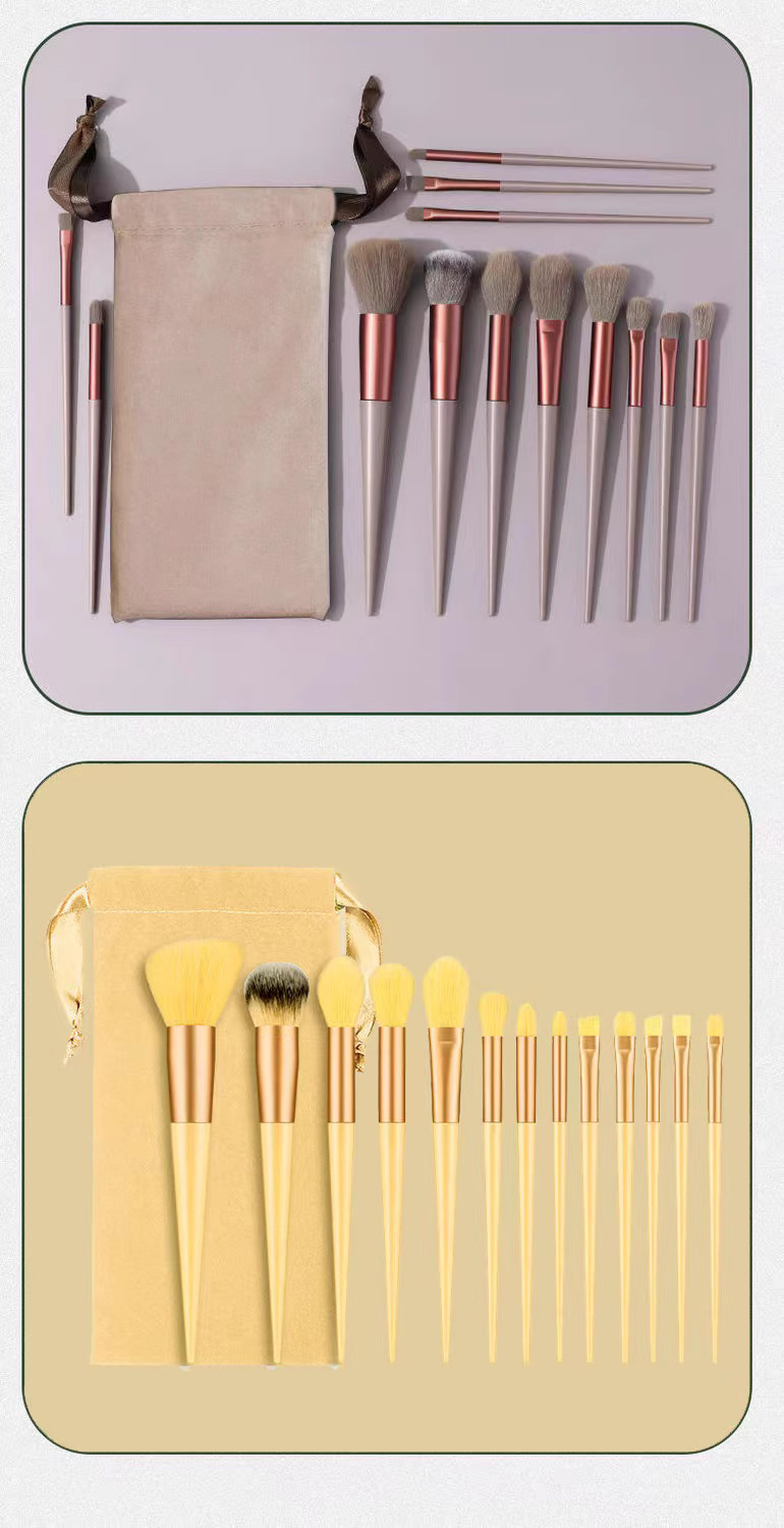 化妆刷全套13支四季青软毛散粉刷高光腮红刷眼影刷美妆工具定妆详情16