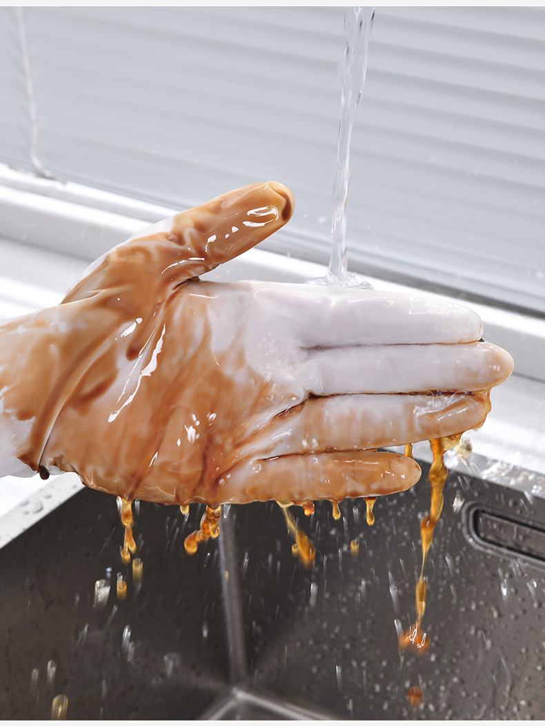 家用丁腈手套批发橡胶耐用做家务清洁加长丁晴一次性手套厨房洗碗详情16