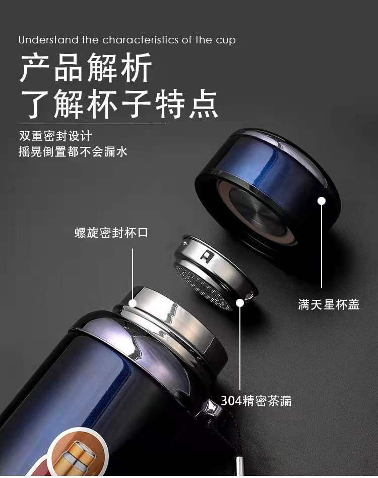 礼品logo水杯便携车载户外星星壶316大容量不锈钢保温杯316不锈钢详情10