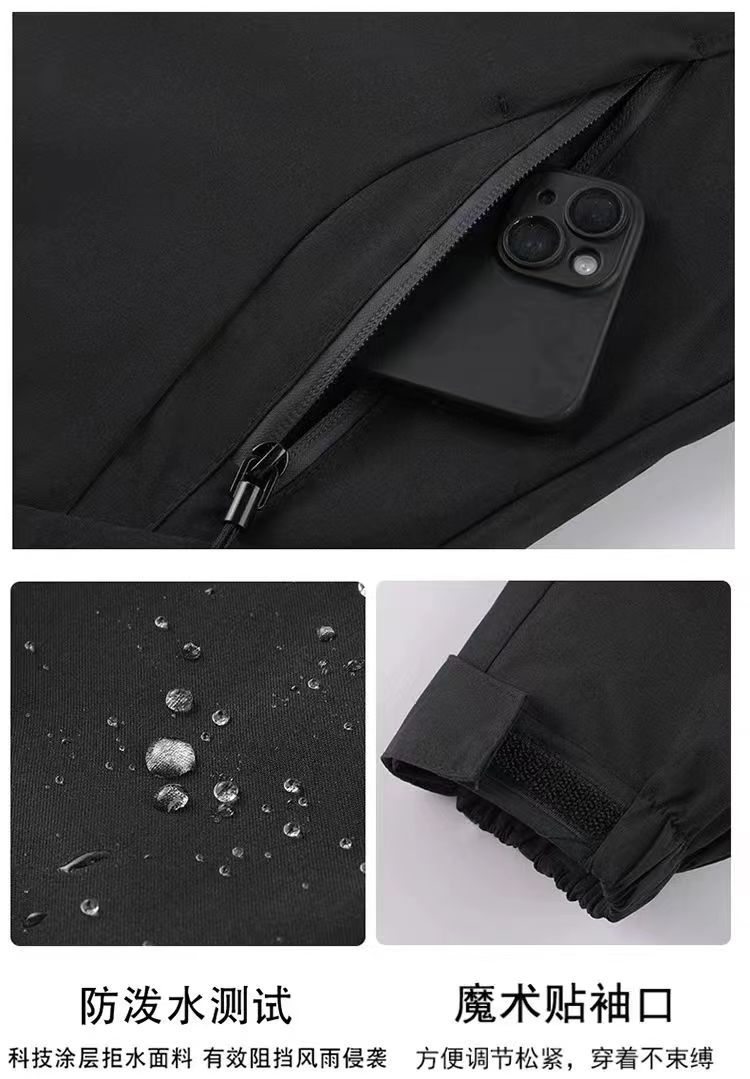 This is a trendy American-style windproof and waterproof couple jacket for men and women, suitable for outdoor casual sports in autumn and winter. The jacket is loose pic 11