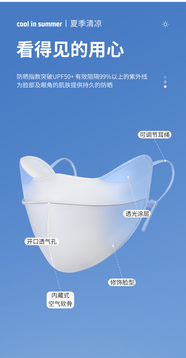 冰丝防晒面罩女性夏季防嗮面罩透气轻薄口罩详情10